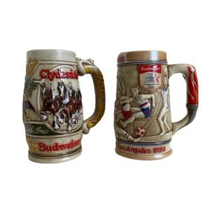 Ceramarte beer stains Los Angeles 1984 Olympics made in Brazil